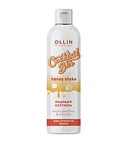 Ollin Cocktail Bar Honey Cocktail Shampoo - Крем-шампунь для волос "Медовый коктейль" эластичность волос 400 мл